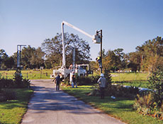 Northeast Texas Power pole installation