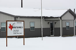 Northeast Texas Power Ltd. office building in the snow
