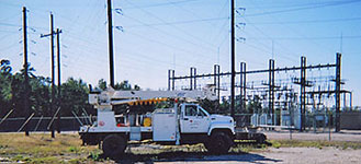 Northeast Texas Power bucket truck